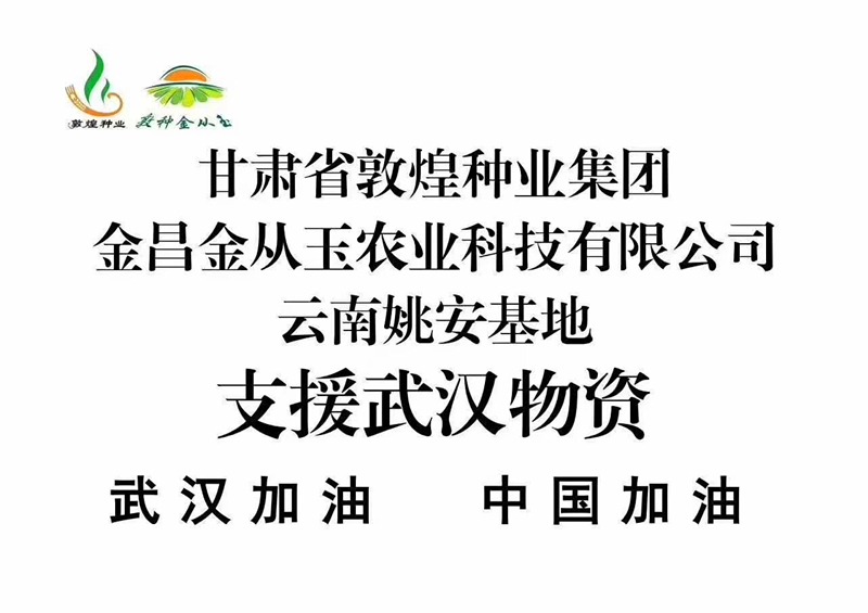 众志成城 抗击疫情 z6尊龙官网种业金从玉在行动
